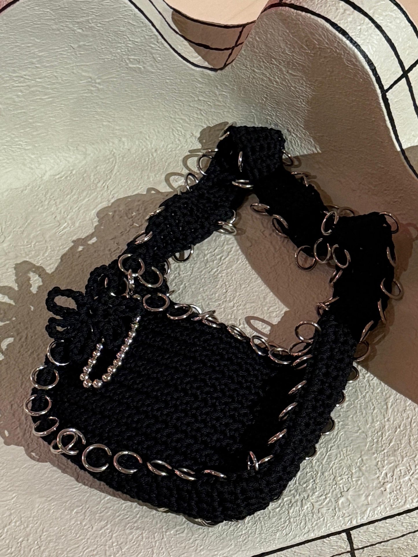 Ringed Black Bag