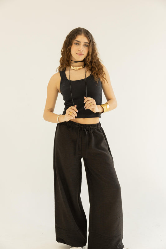 Linen Pants in Black